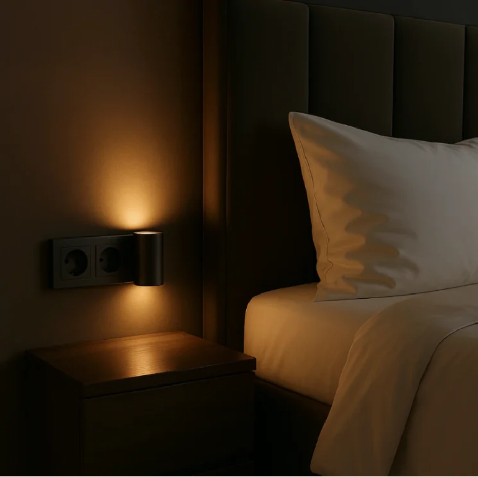 Veillée™ – Lampe murale LED sur prise