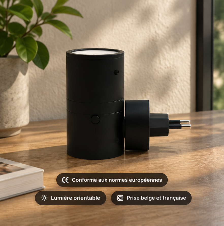 Veillée™ – Lampe murale LED sur prise